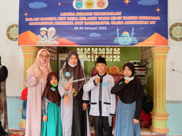 Mengikuti ajang lomba da'i cilik Se-Kabupaten Ogan Ilir